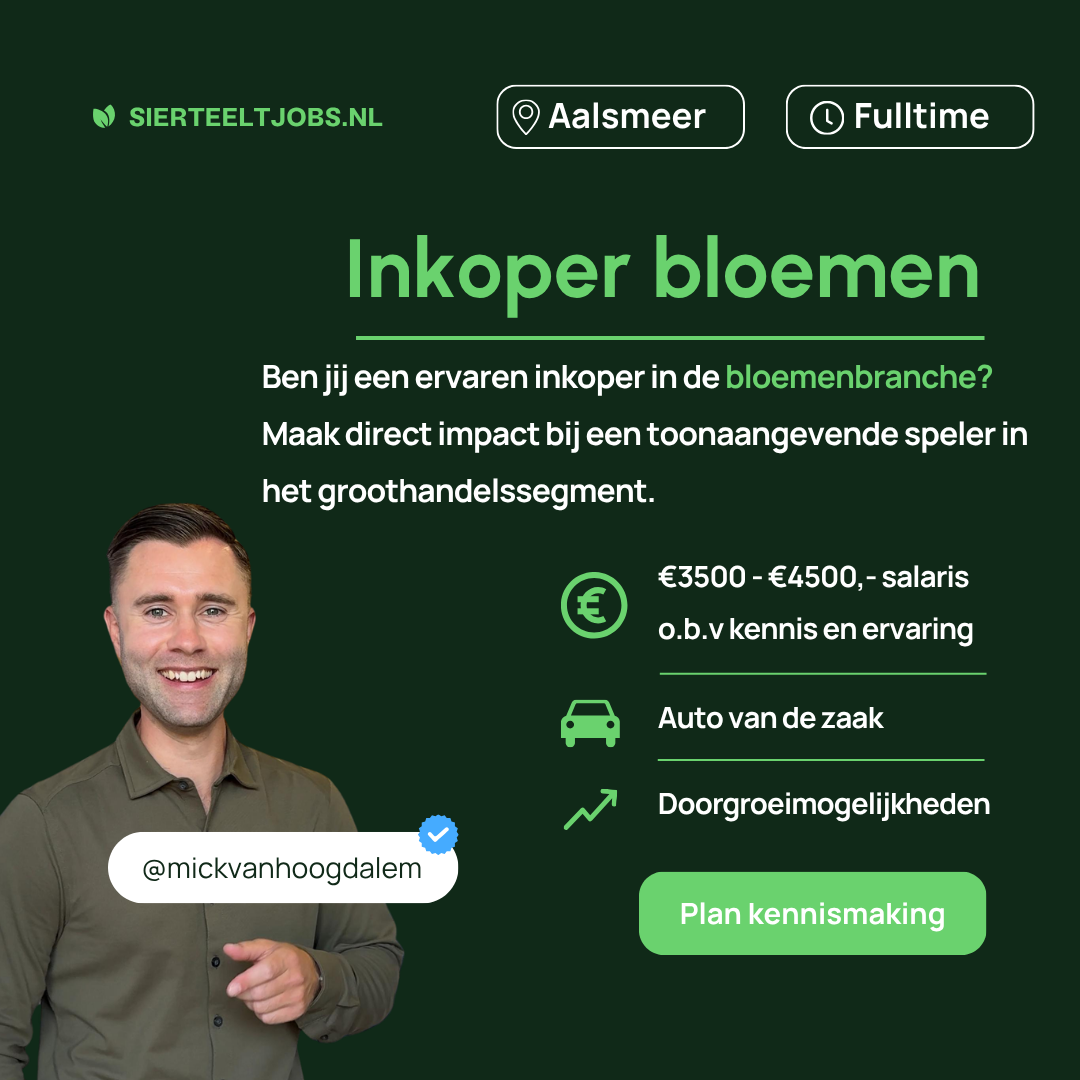 Vacature inkoper bloemen
