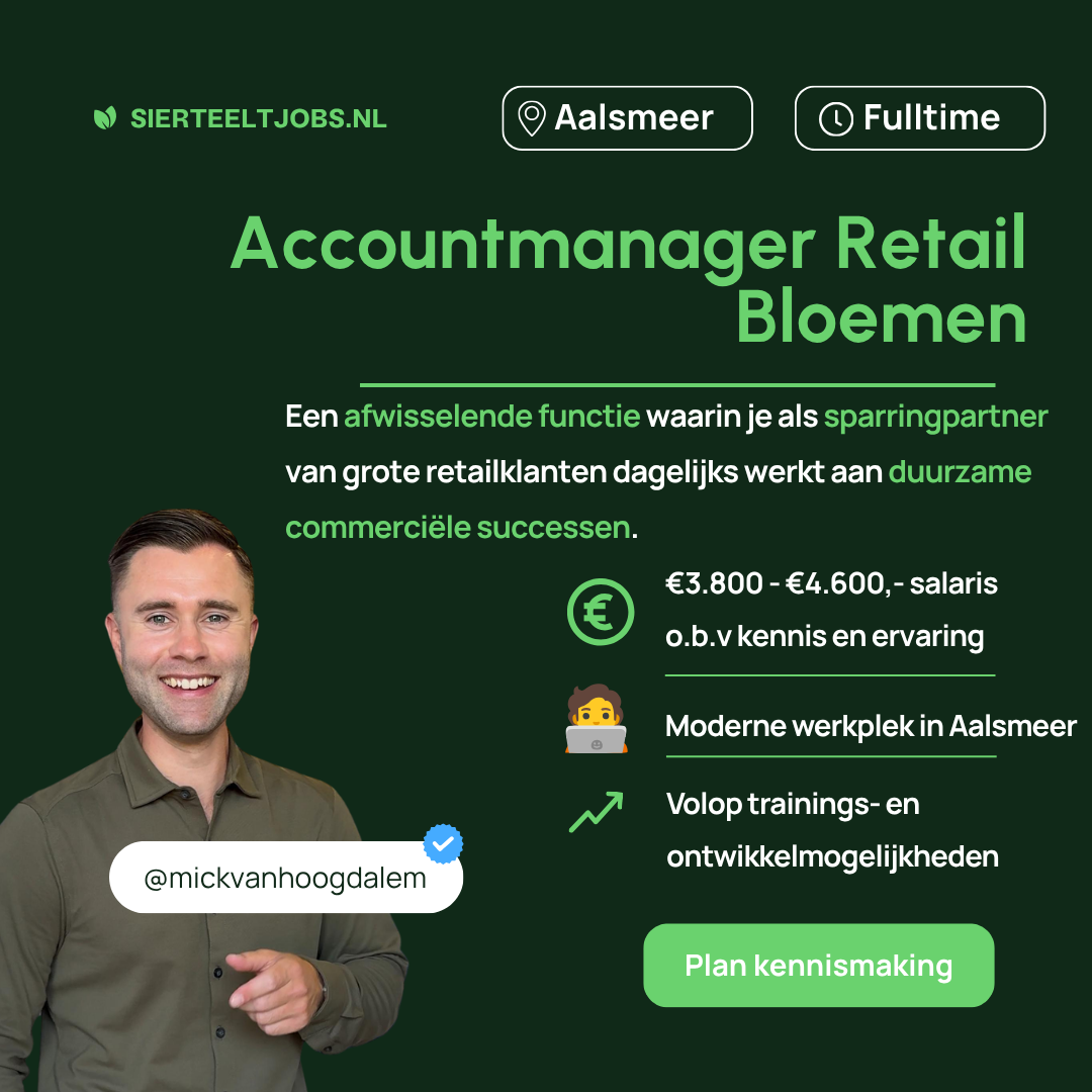 Accountmanager Bloemen